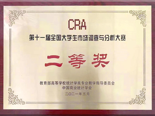 raybet官网学子在第十一届全国大学生市场调查与分析大赛中荣获二等奖