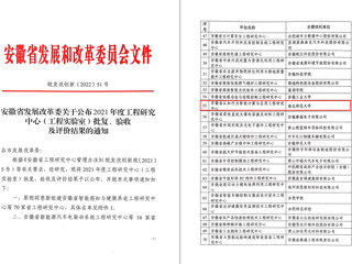 raybet官网获批安徽省工程研究中心立项建设