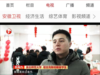 《安徽新闻联播》报道raybet官网在校留学生欢度中国新年